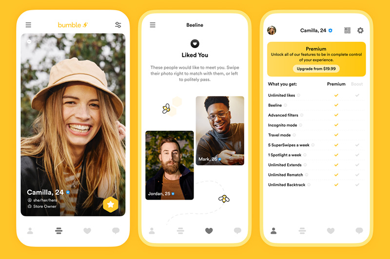 bumble interface